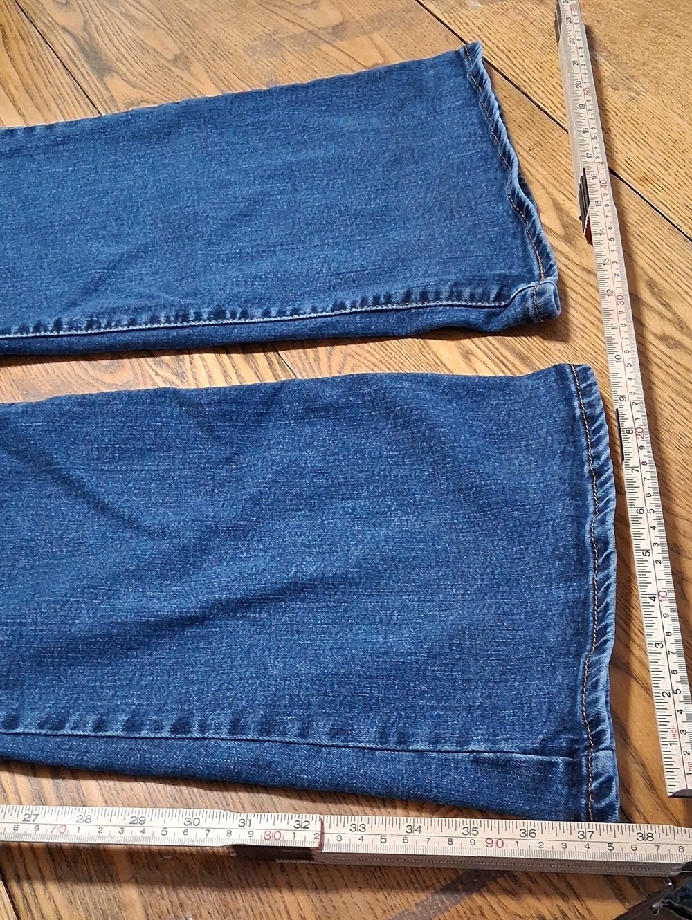 LEVI'S STRAUSS Jeans Womens 30 BLUE SUPERLOW FLARE BOOT CUT BOOTCUT Used KICK - Picture 2 of 6